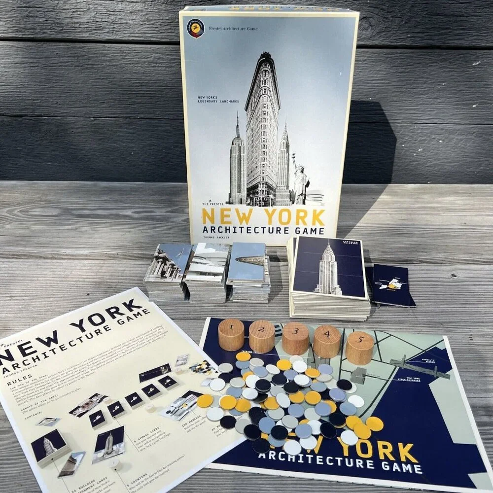 The Prestel New York Architecture Game Explore NY Legendary Landmarks COMPLETE